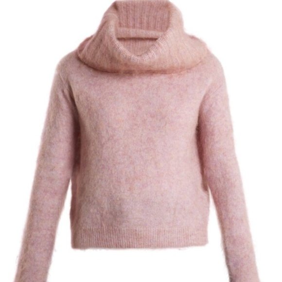NWT XS Acne Studios Raze Mohair Purple Pink Cowl Turtleneck Sweater - Picture 11 of 16